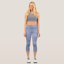 Rivettes Metallmuster auf der Kapsel Capri Leggings