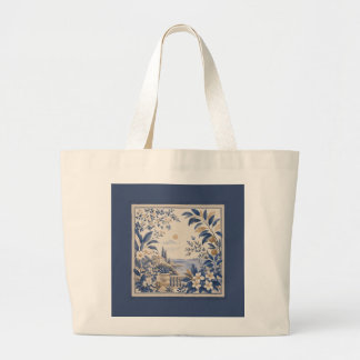Riviera-Küstenlandschaft Elegante Tote-Tasche Jumbo Stoffbeutel