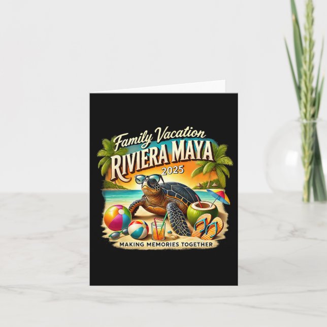 Riviera Maya 2025 Erinnerungen Karte (Vorderseite)