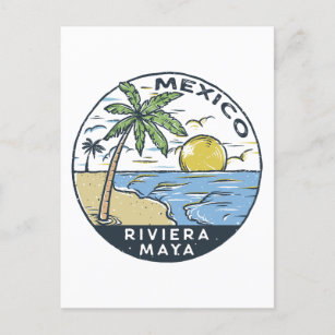 Riviera Maya Mexiko Vintag Postkarte