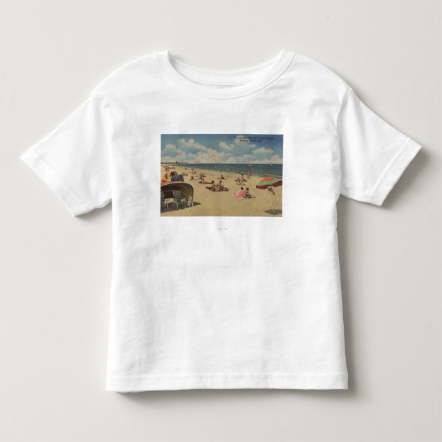 Riviera-Strand, Florida - Sunbathers auf Strand Kleinkind T-shirt (Vorderseite)