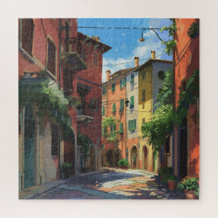 Riviera Street View von der farbenfrohen italienis