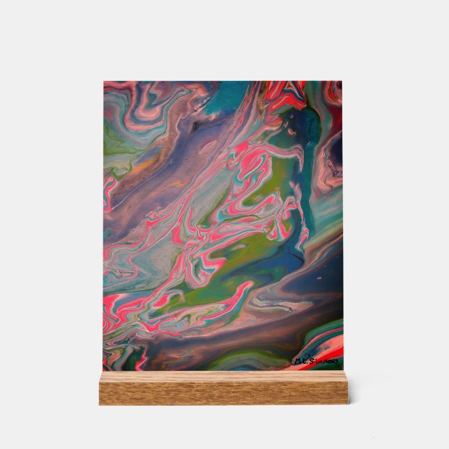 Rivière des couleurs peinture de flux (Recto)