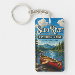 Rivière Saco Fryeburg Maine Rectangle Acrylique