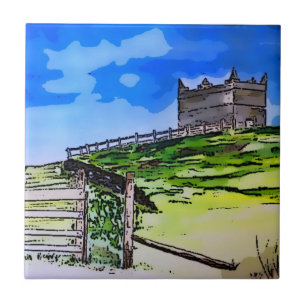 Rivington pike Horwich Original Art Fliese