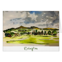 Rivington Winter Hill Landschaft