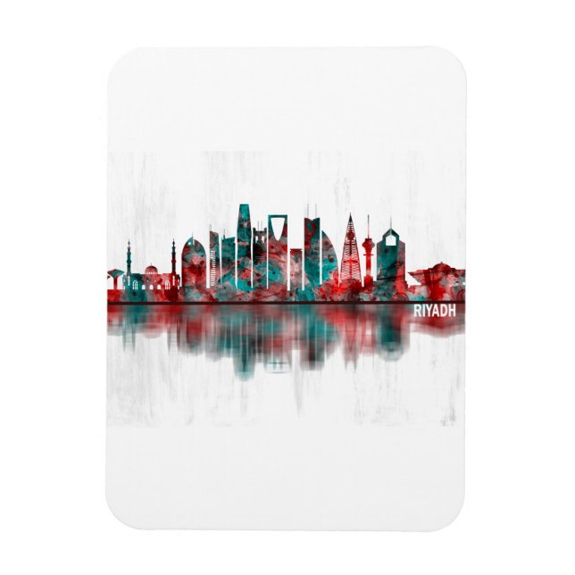 Riyadh Saudi Arabia Skyline Magnet (Vertikal)