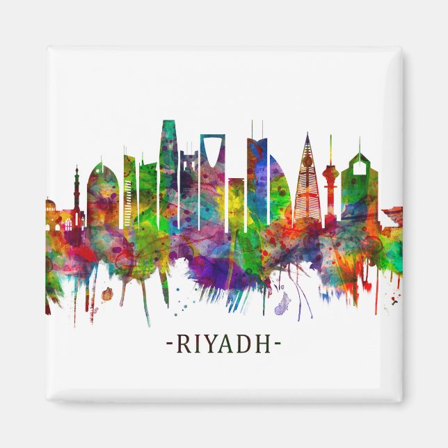Riyadh Saudi Arabia Skyline Magnet (Vorne)