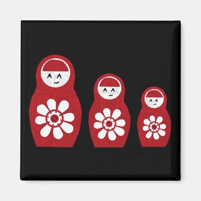 Riyah-Li Designs Nesting Doll Three Magnet (Vorne)
