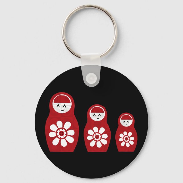Riyah-Li Designs Nesting Doll Three Schlüsselanhänger (Vorderseite)
