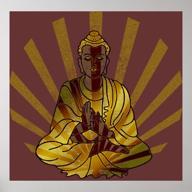 Riyah-Li Designs Vintag Buddha Poster (Vorne)