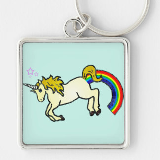 Riyah-Li entwirft den Regenbogen, der Unicorn Schlüsselanhänger