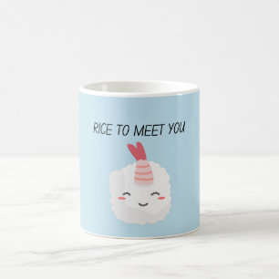 Riz Pour Vous Rencontrer Kawaii Sushi Café Mug