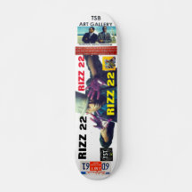 RIZZ 22 Skateboard, 7¾ Zoll Deck