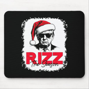 Rizz Die Jahreszeit Cool Santa Trump Weihnachten Mousepad