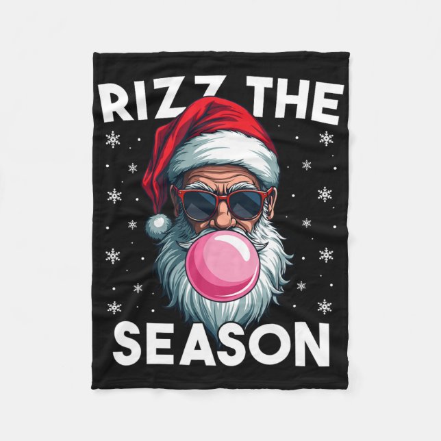 Rizz Die Jahreszeit Funny Christmas Rizzmas Cool S Fleecedecke (Vorderseite)