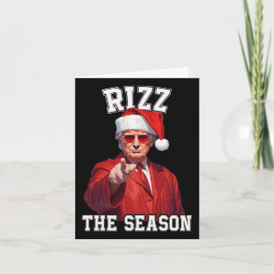 Rizz Die Jahreszeit Funny Trump Weihnachten Santa Karte