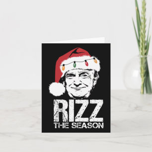Rizz Die Jahreszeit Funny Trump Weihnachten Santa Karte