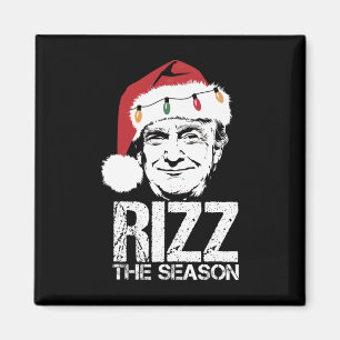 Rizz Die Jahreszeit Funny Trump Weihnachten Santa  Magnet
