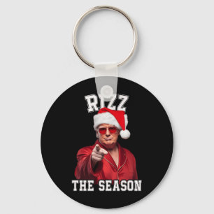 Rizz Die Jahreszeit Funny Trump Weihnachten Santa Schlüsselanhänger