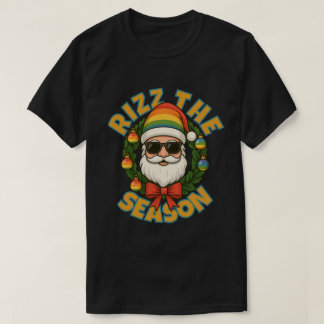 Rizz Die Saison Trendy Weihnachten Gay Regenbogen T-Shirt