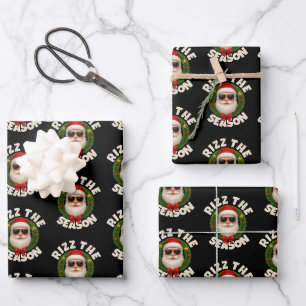 Rizz Die Saison Trendy Weihnachten Santa Geschenkpapier Set