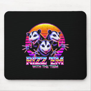 Rizz Em mit dem Tism Lustiges Meme Autistische Pos Mousepad