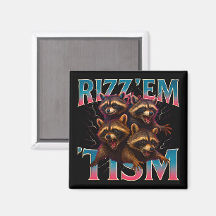 Rizz Em With The Tism Meme Autismus Lustiger Wasch Magnet