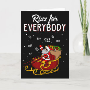 Rizz für jeden fröhlichen Rizzmas-Teenager Kinder  Karte