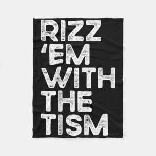 Rizz GmbH mit dem Tismus-Funny Autismus-Bewusstsei Fleecedecke