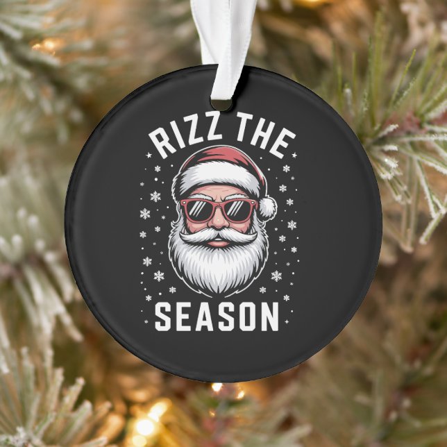 Rizz la saison Silly Noël Funny Père Noël (Arbre)