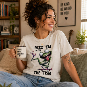 Rizz sie mit dem 'Tism lustigen Frosch Tri-Blend Shirt