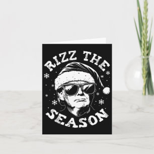 Rizz The Season Funny Trump frohe Weihnachten Weih Karte