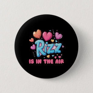Rizz Valentinstag - Süße Herzen Meme Sprüche  Button