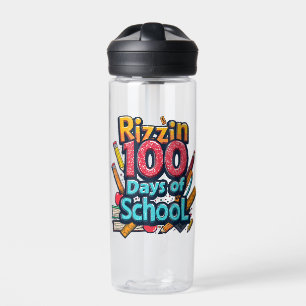 Rizzin 100 Tage der Schule Gen Alpha Funny Trinkflasche