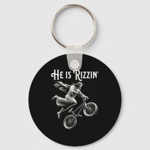 Rizzler bekommen Luft lustige Rizz Er ist Rizzin J Schlüsselanhänger