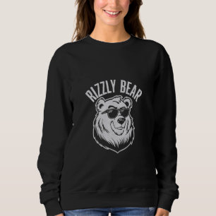 Rizzly Bear Funny Rizz Viral Internet Meme Pun Jok Sweatshirt