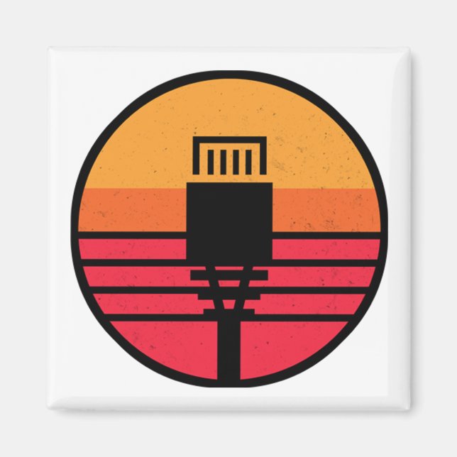 RJ 45-Stecker Magnet (Vorne)