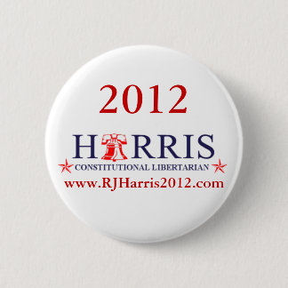 RJ Harris 2012 für Präsidenten Button