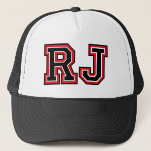 'RJ' Monogram Truckerkappe