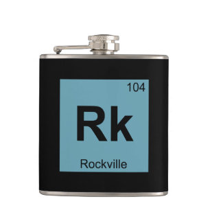 Rk - Rockville Maryland Chemie Periodensystem Flachmann