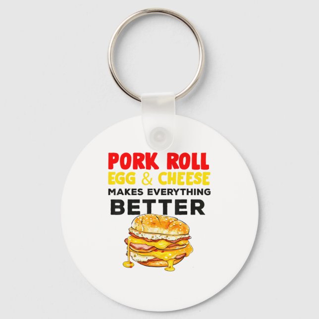 Rk Roll Egg And Cheese New Jersey Pride Nj Foodie  Schlüsselanhänger (Vorderseite)