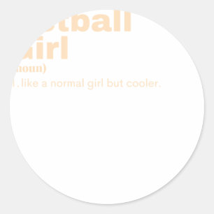 rl - Netball Runder Aufkleber