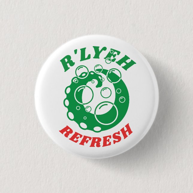 R'lyeh Wäschetrockner Unterkunft Lovecraft Button (Vorderseite)