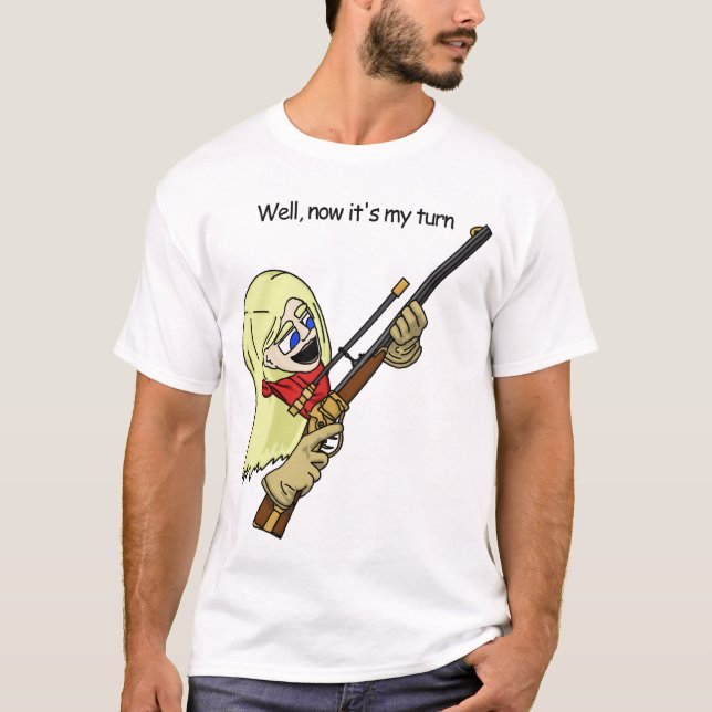 Rm - r-Comic Jane, Shirt der rauchenden Gewehre (Vorderseite)