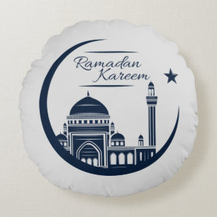 Rmadan Kareem Fleece Blanket Rundes Kissen