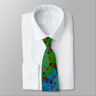 rmdesignflo55 Krawatte BLUE GREEN NIEDLICH Neck Ti