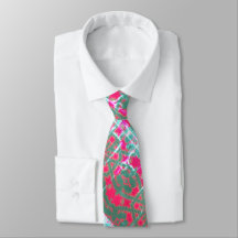 rmdesignflo55 Krawatte GREEN WHITE RED NIEDLICH Ne
