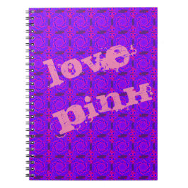 rmdesignflo55 LIEBE PINK MANDALA NOTEBOOK Notizblock