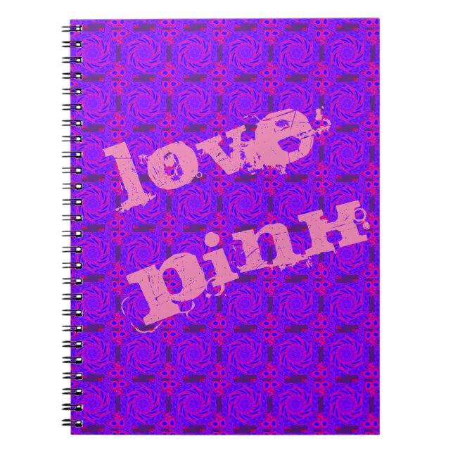 rmdesignflo55 LOVE PINK MANDALA CARNET (Devant)